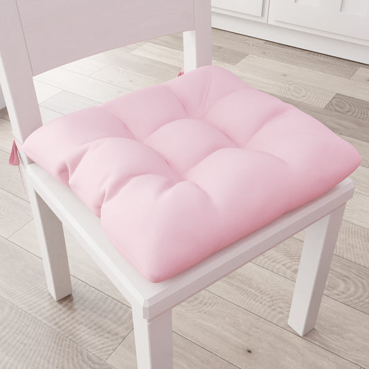 Cuscini per Sedie Coprisedia Shabby Chic Tinta Unita Rosa
