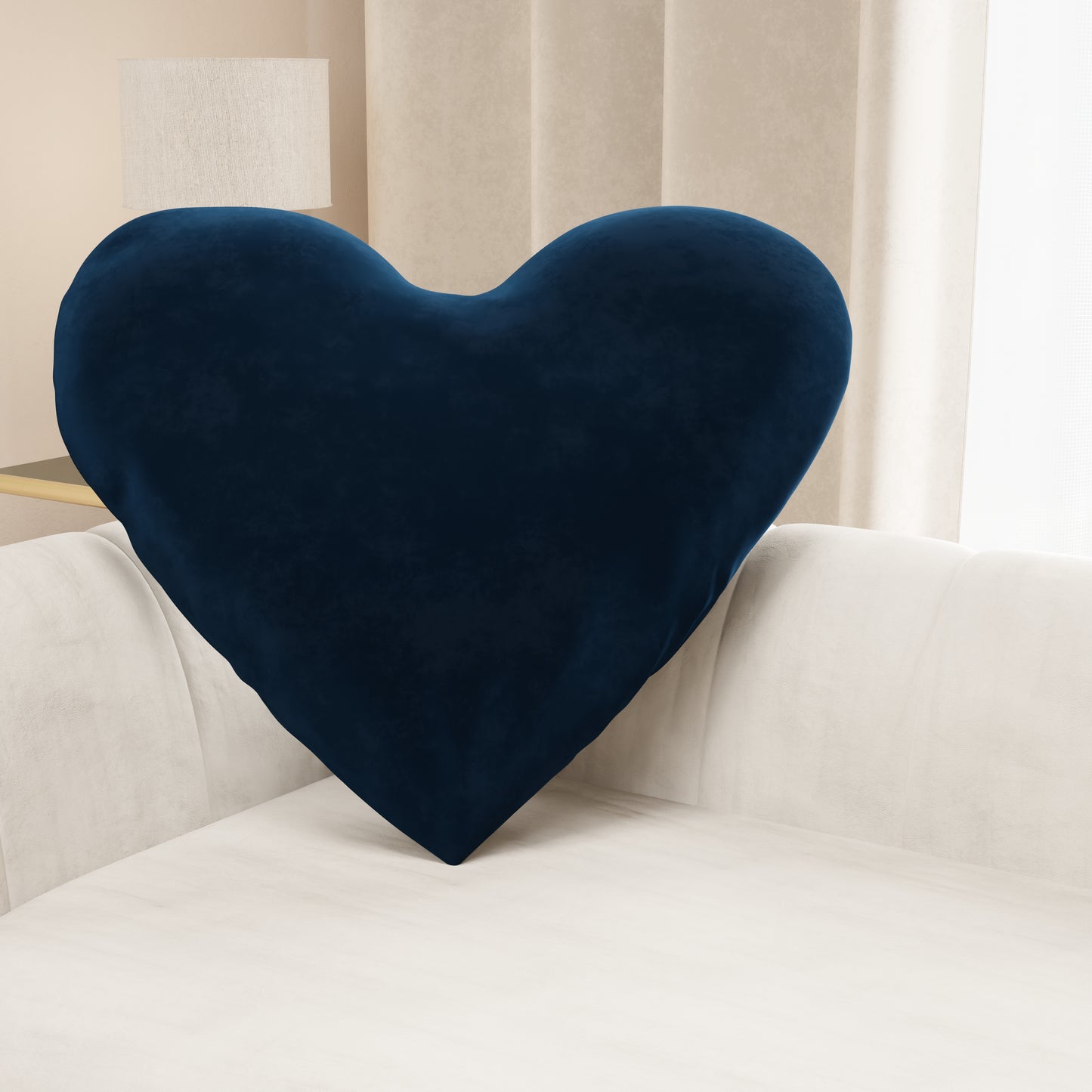 Coussin Décoratif Cœur Bleu