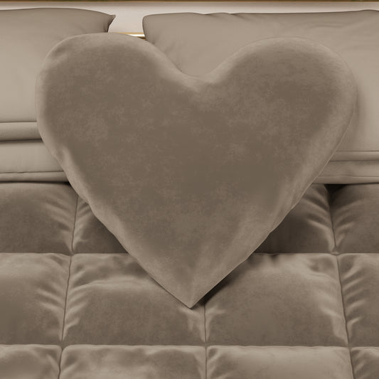 Cuscino Arredo Cuore Fango