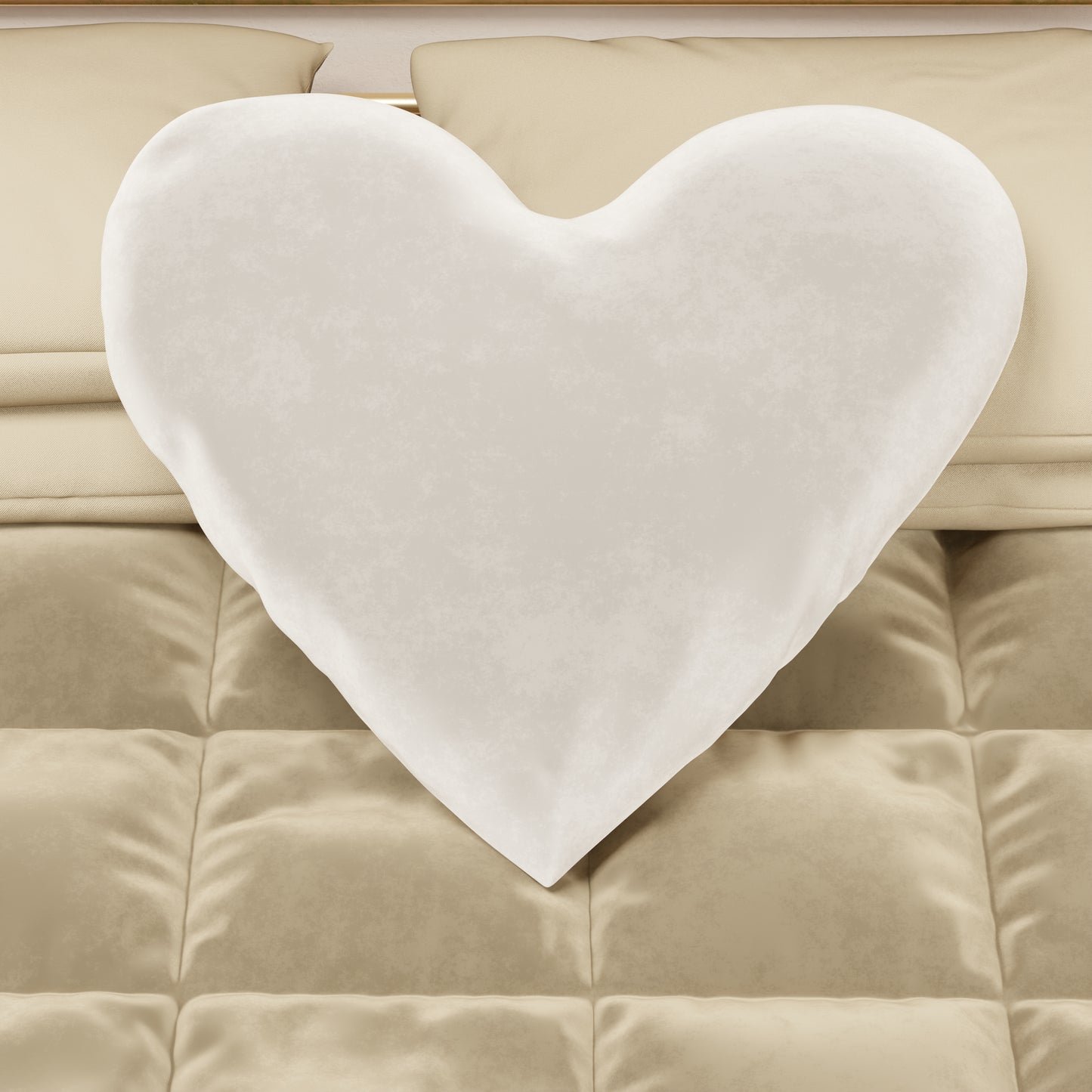 Coussin Décoratif Cœur Lait