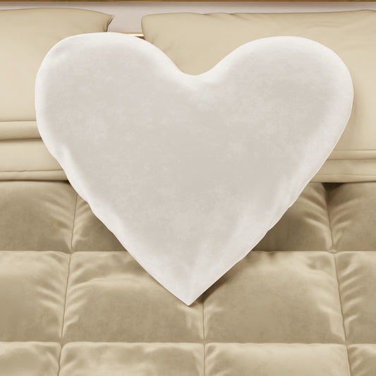 Cuscino Arredo Cuore Latte