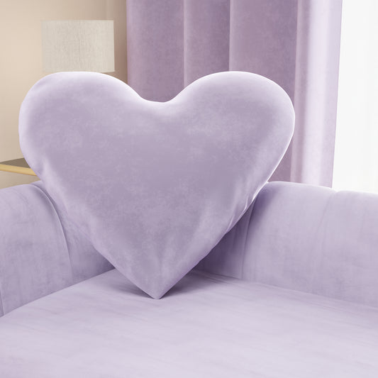 Cuscino Arredo Cuore Lilla