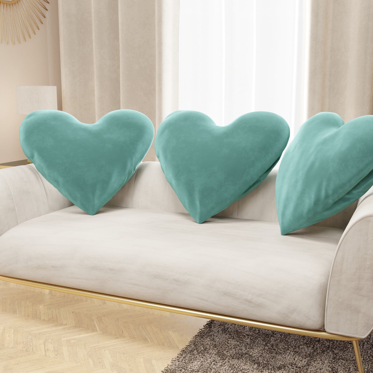Coussin Décoratif Cœur Tiffany