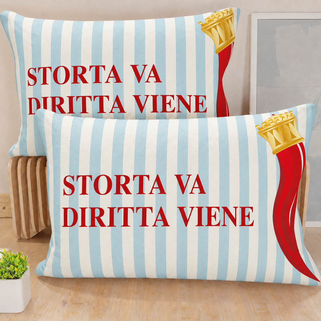 Federe, Federe Cuscini in Stampa Digitale, Bella Napoli Corniciello