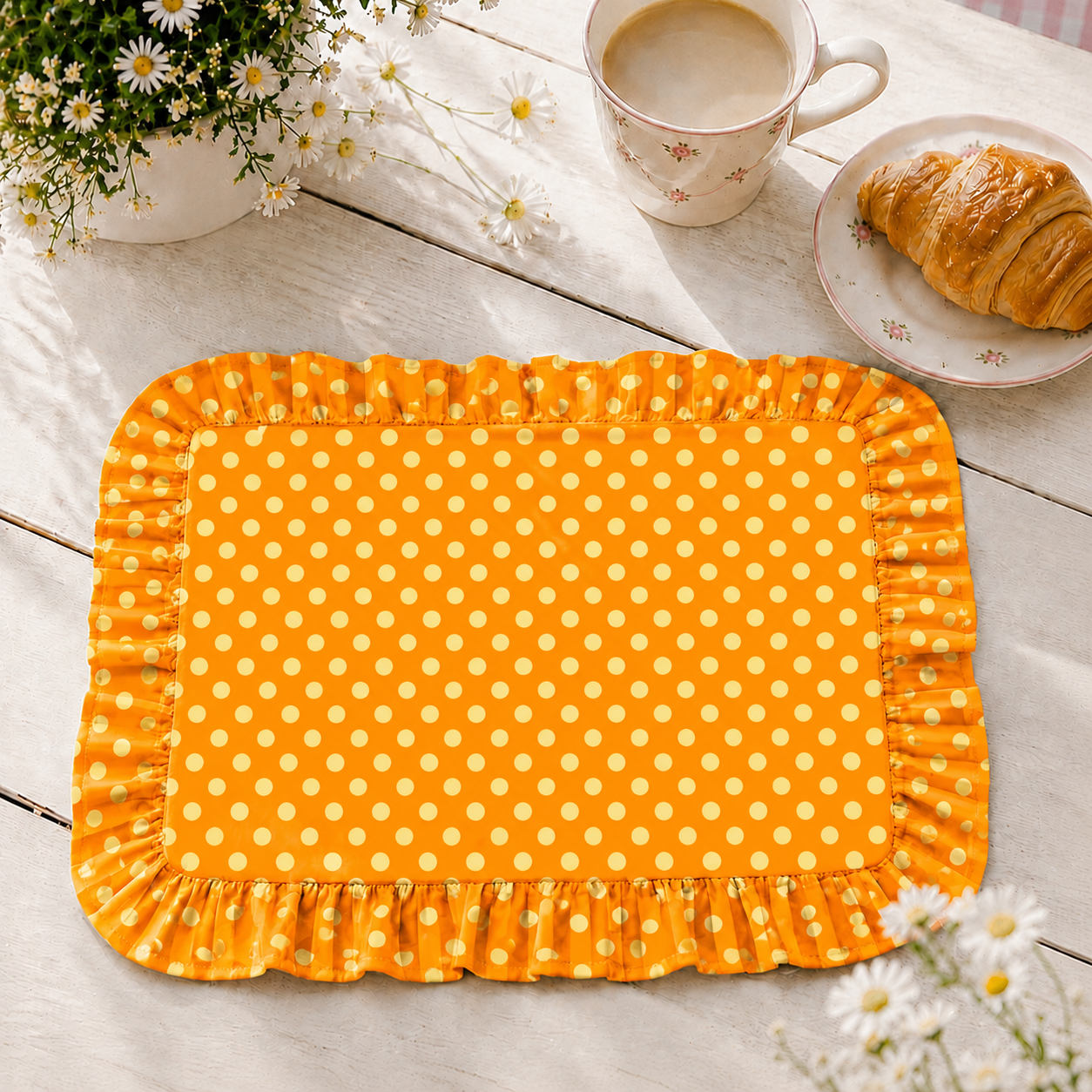Tovagliette Americane con Rouches Pois 06