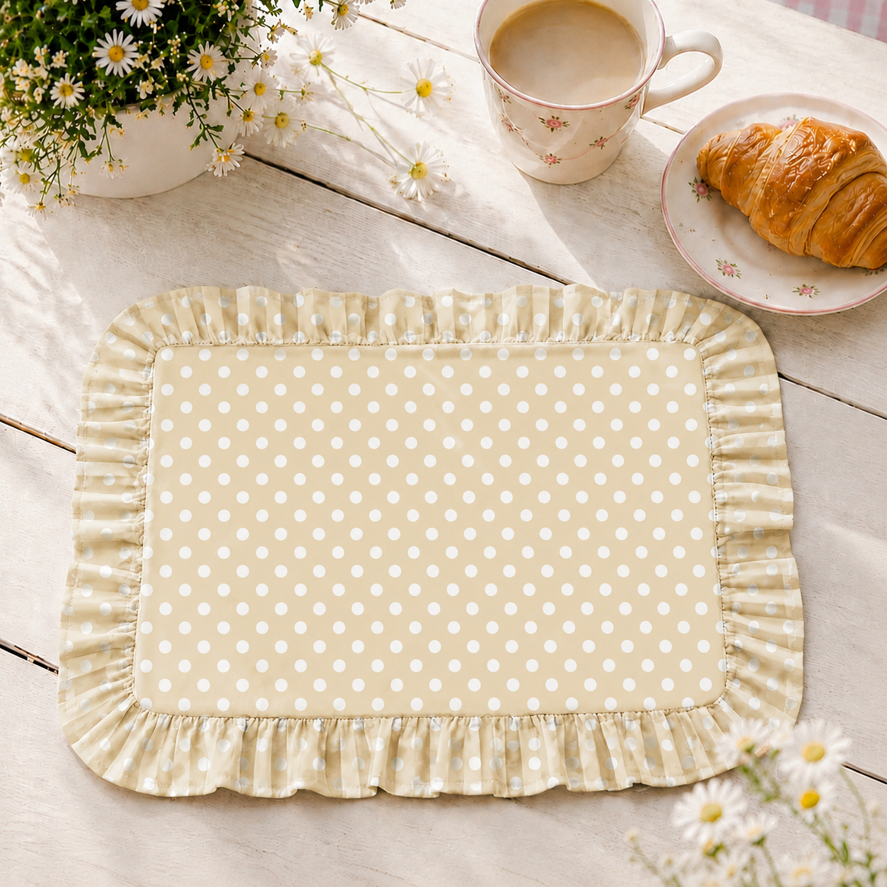 Tovagliette Americane con Rouches Pois 03