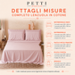 Draps doubles, simples, une place et demie, en coton, jaune