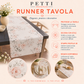 Runner da Tavola Moderno Effetto Marmo Tealgem