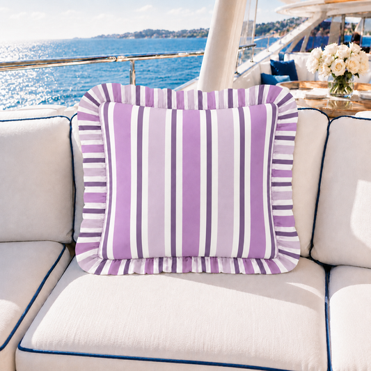 Cuscino Arredo con Rouches Mille Righe 26