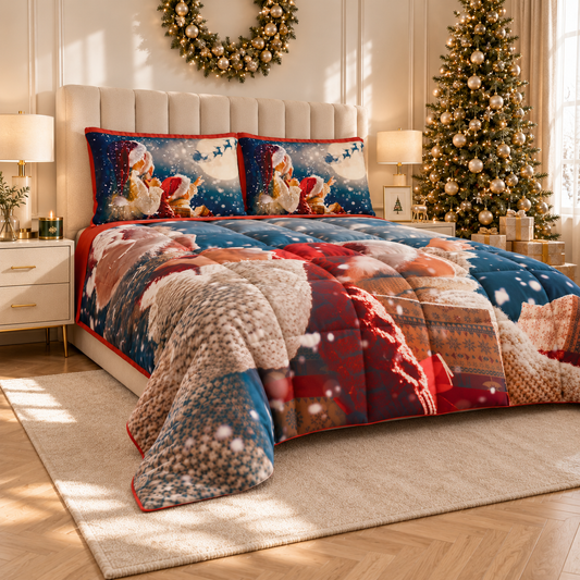 Trapunta Matrimoniale Natale, Singola, Piazza e Mezza 25 Xmas 20
