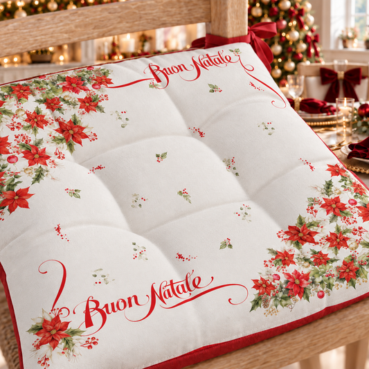 Cuscini per Sedie Natalizi Coprisedia Natalizi 6 Pezzi Buon Natale