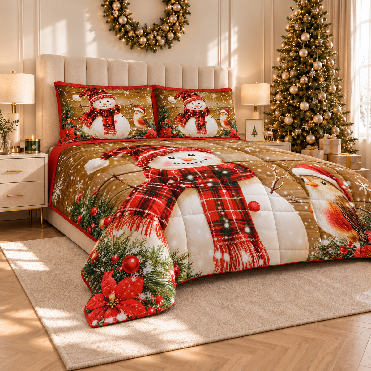 Couette double Noël, Simple, Une place et demie 25 Xmas 10