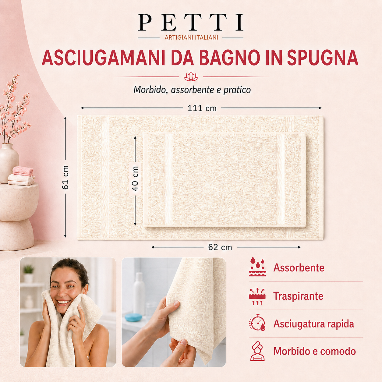 Serviettes de bain en éponge unie couleur gris foncé