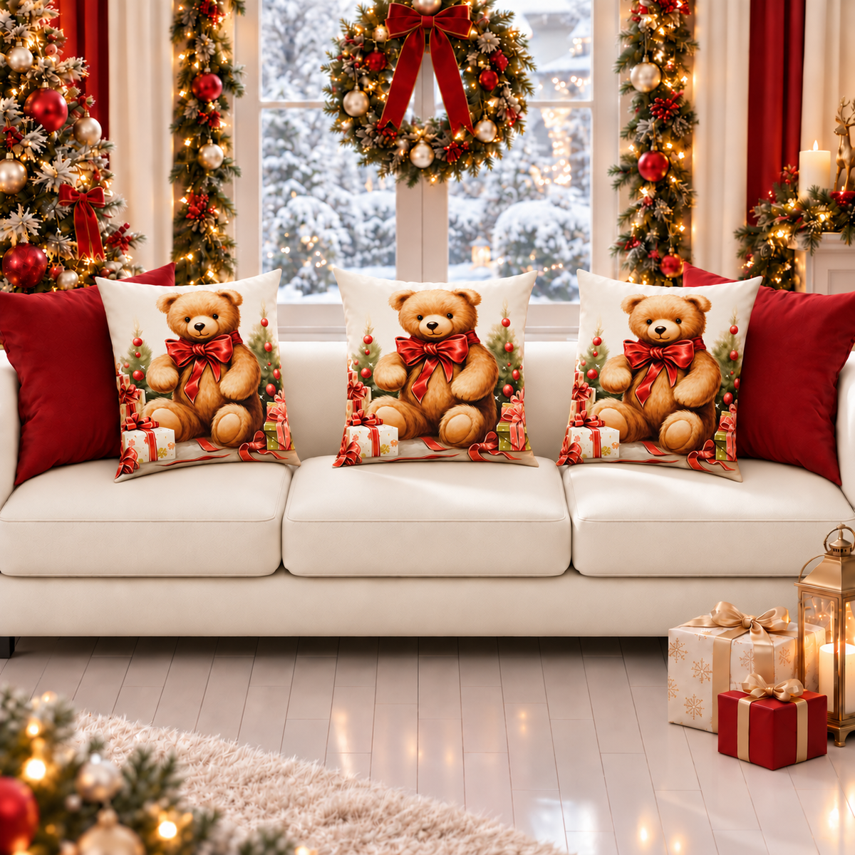 Cuscini, Copricuscini Divano, Cuscini Arredo Natalizi 25 Xmas 3