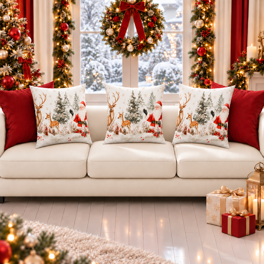 Cuscini, Copricuscini Divano, Cuscini Arredo Natalizi 25 Xmas 17