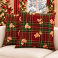 Coussins, Housses de coussin pour canapé, Coussins décoratifs de Noël Ourson Tartan