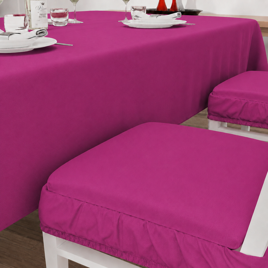 Cuscini per Sedie con Elastico in Tinta Unita Fucsia