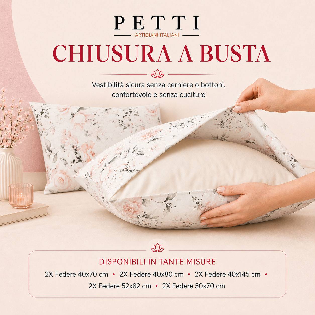 Federe, Federe Cuscini in Stampa Digitale, Righe Bianco/Celeste