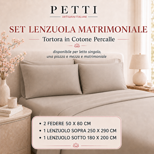 Percale Sheets, Gray Cotton Double Sheets