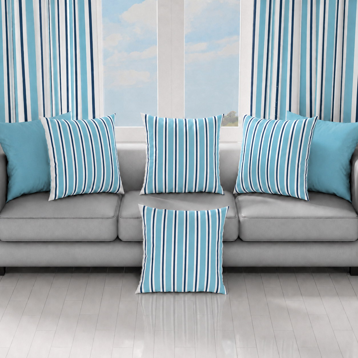 Cuscini, Copricuscini Divano, Cuscini Arredo in Stampa Digitale Mille Righe 18.