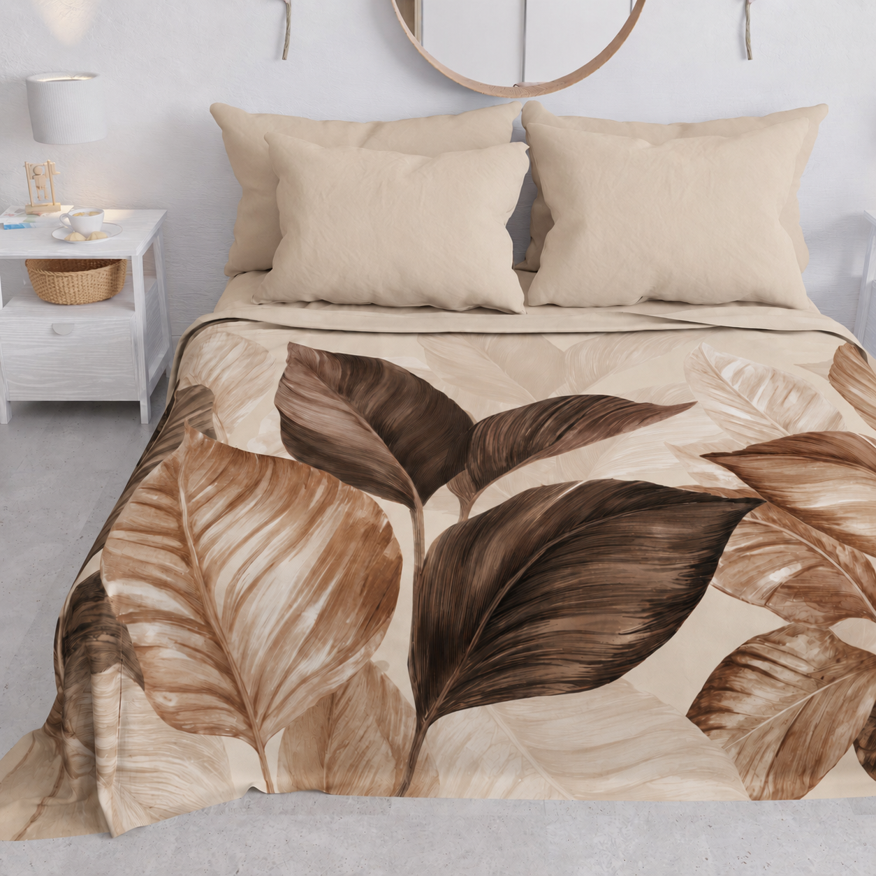 Copriletto Estivo, Coperta Leggera, Lenzuola Copriletto Flora