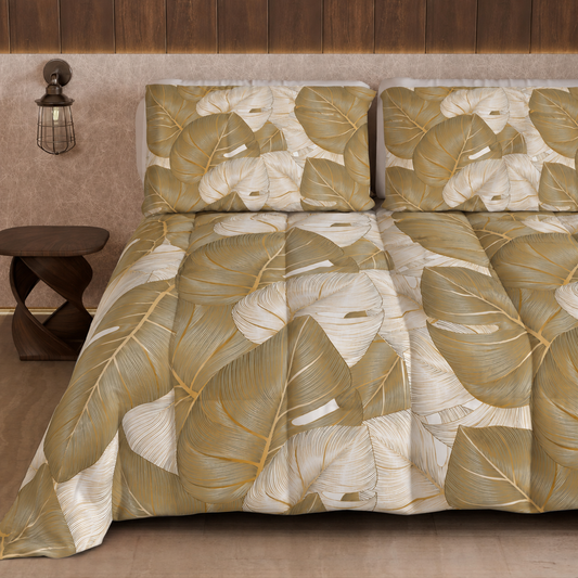 Duvet, Double Quilt, Single, Square and Half Tropical 05 Tortora