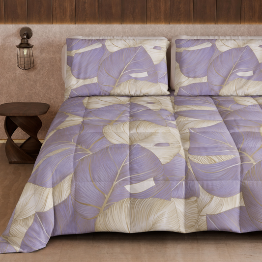 Duvet, Double Quilt, Single, Square and Half Tropical 05 Lilac