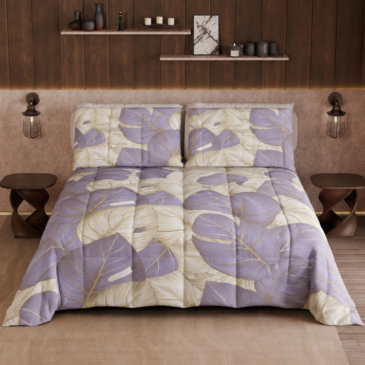 Duvet, Double Quilt, Single, Square and Half Tropical 05 Lilac