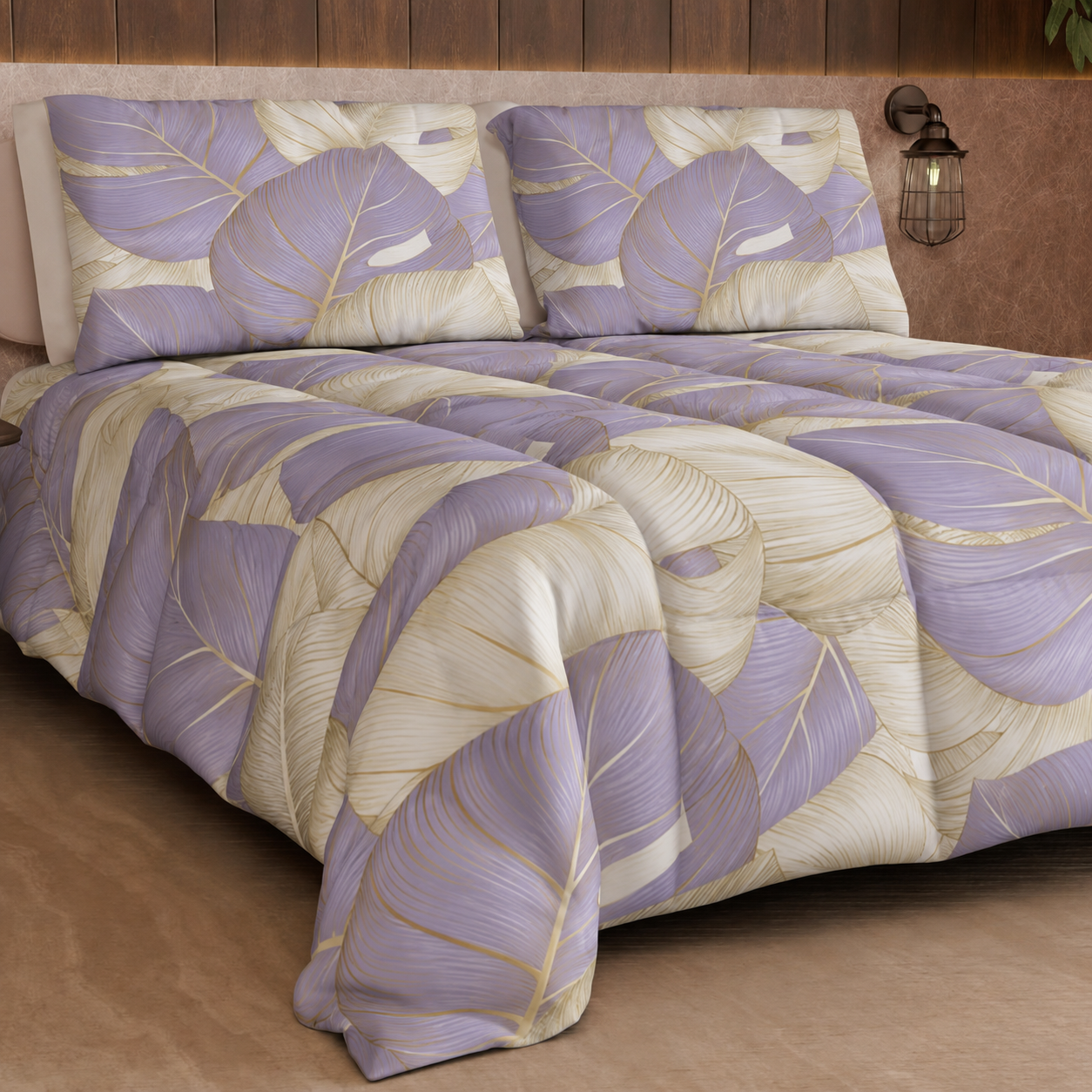 Duvet, Double Quilt, Single, Square and Half Tropical 05 Lilac