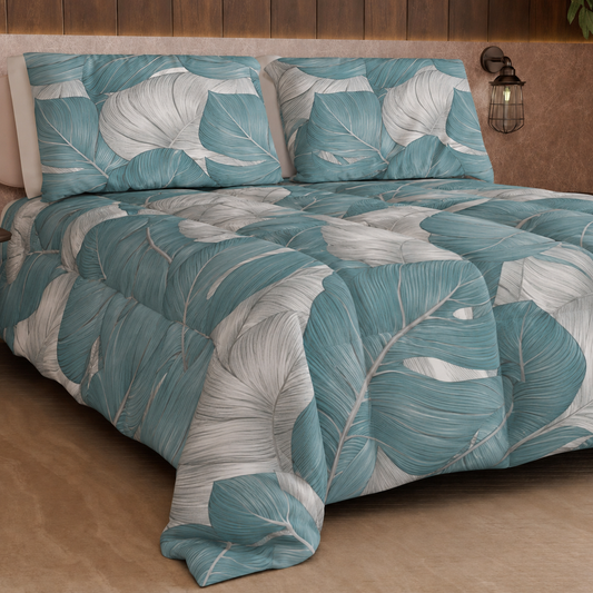 Duvet, Double, Single, Square and Half Quilt, Tropical 05 Light Blue