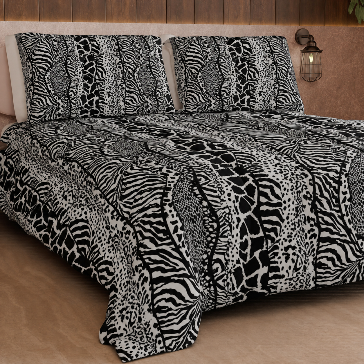 Duvet, Double, Single, Square and Half Quilt, Zebra Animal Print