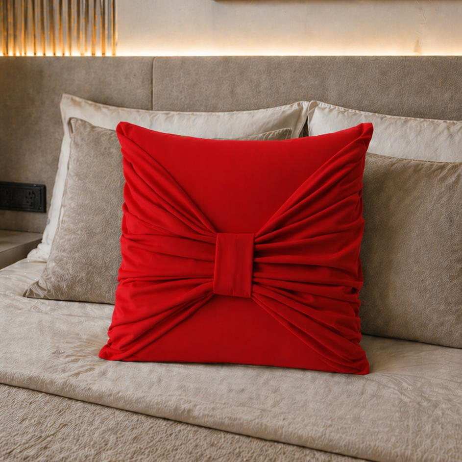 Cuscini Arredo in Velluto 1pz, Cuscini divano Elite Rosso