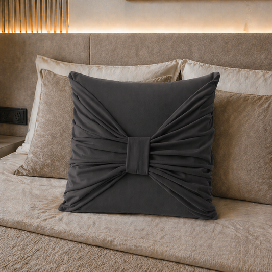 Cuscini Arredo in Velluto 1pz, Cuscini divano Elite Grigio Scuro
