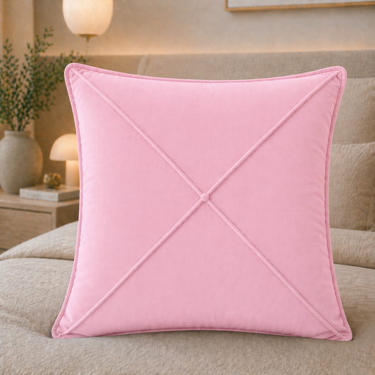 Cuscini Arredo in Velluto 1pz, Cuscini divano Maison Cruà Rosa.