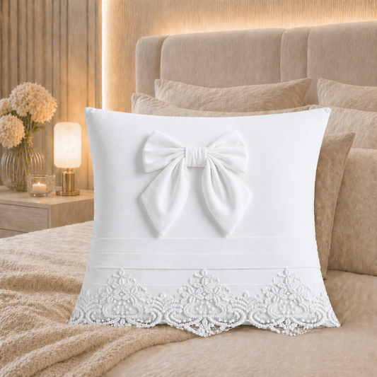Cuscini Arredo in Velluto 1pz, Cuscini divano Bijou Bianco Ottico