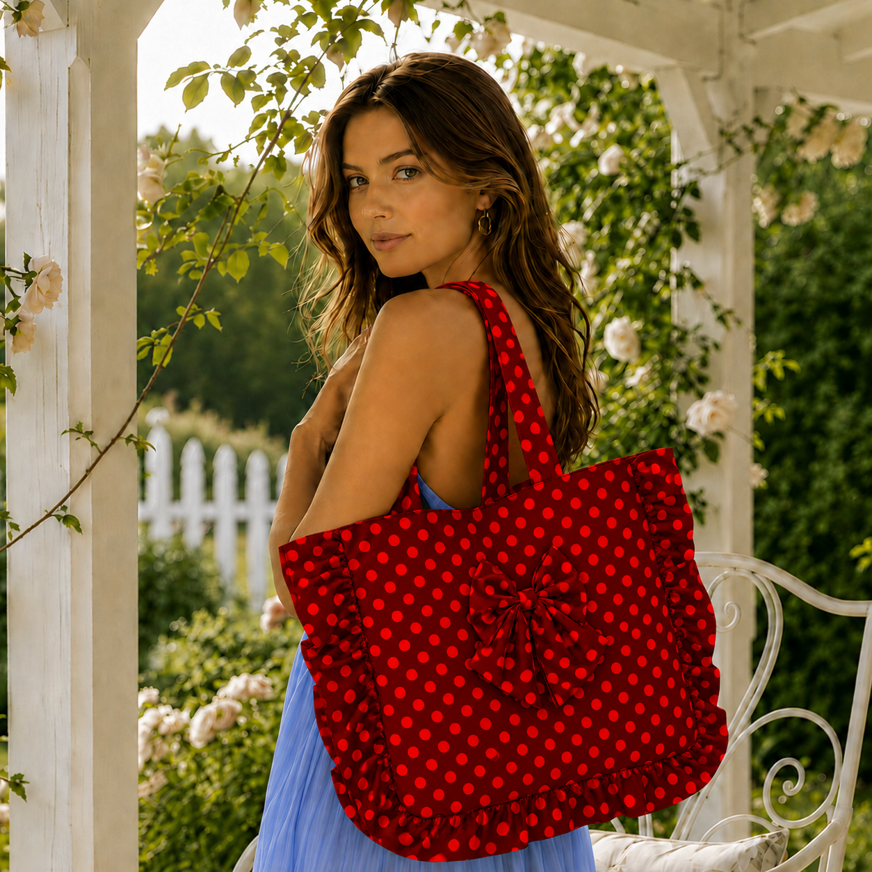 Borsa Modello Riviera Pois 26