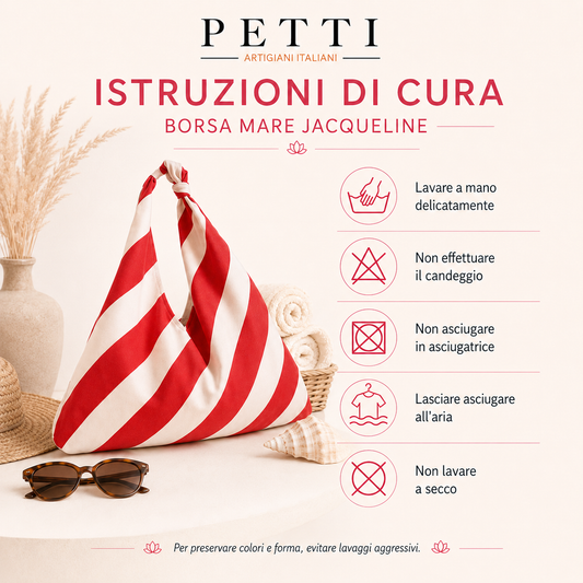 Borsa Modello Jacqueline  Righe Arancione/Tiffany