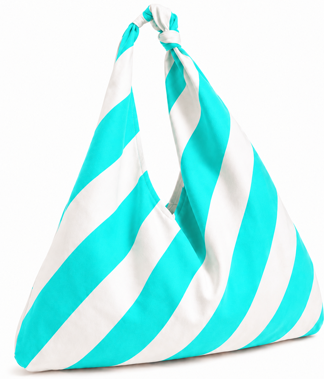 Borsa Modello Jacqueline  Righe Bianco/Tiffany