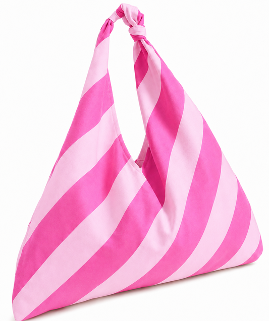 Borsa Modello Jacqueline  Righe Fucsia/Rosa