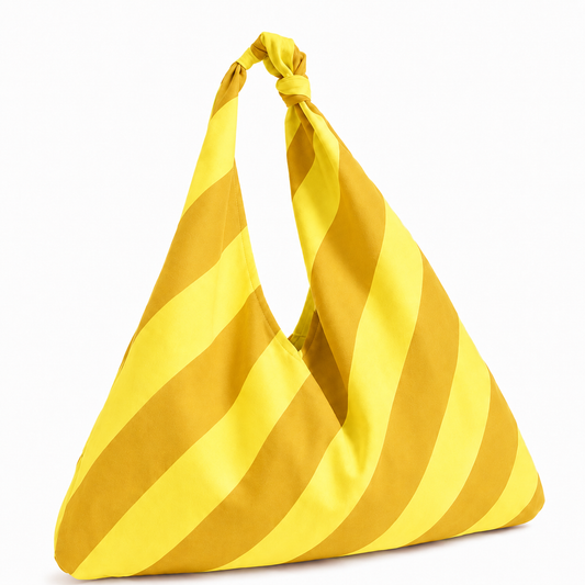 Borsa Modello Jacqueline  Righe Giallo Ocra/Giallo