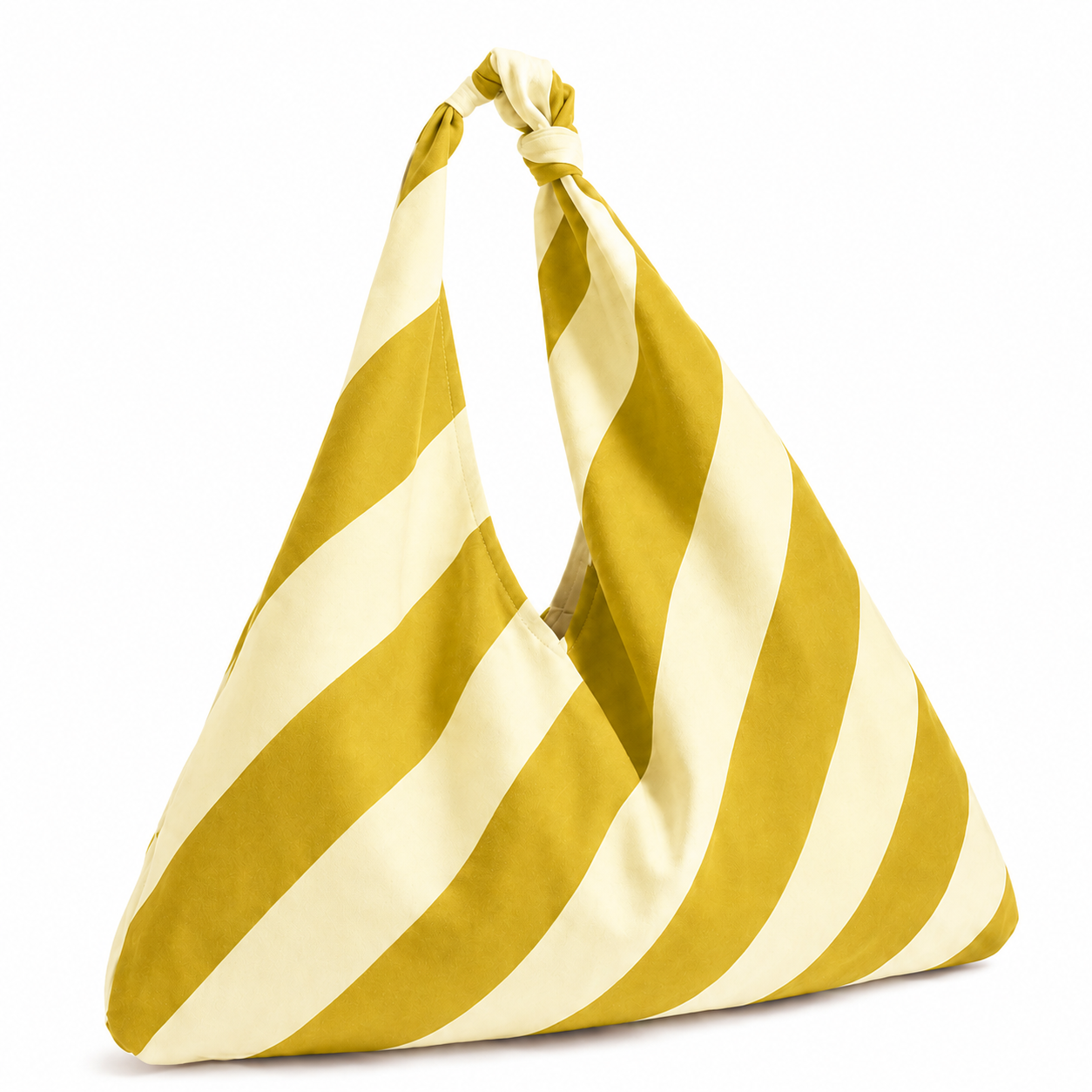 Borsa Modello Jacqueline  Righe Giallo Ocra/Panna