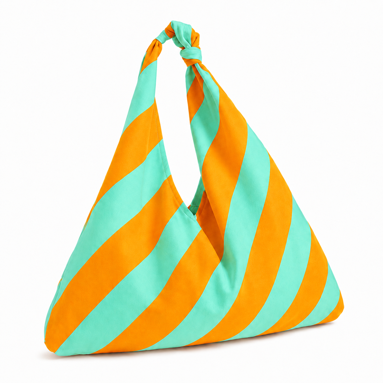 Borsa Modello Jacqueline  Righe Arancione/Tiffany