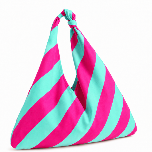 Borsa Modello Jacqueline Righe Tiffany/Fucsia