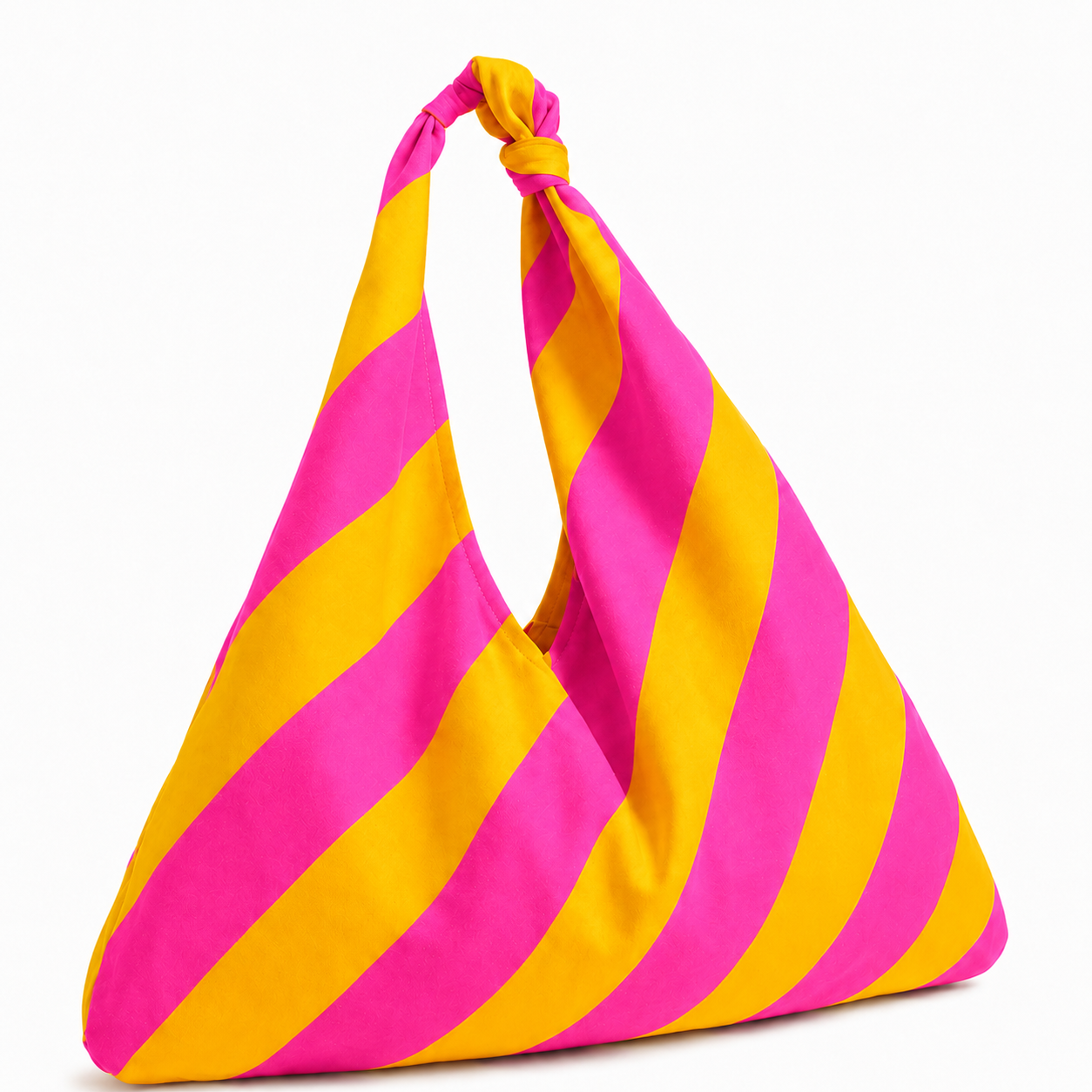 Borsa Modello Jacqueline  Righe Arancio/Fucsia