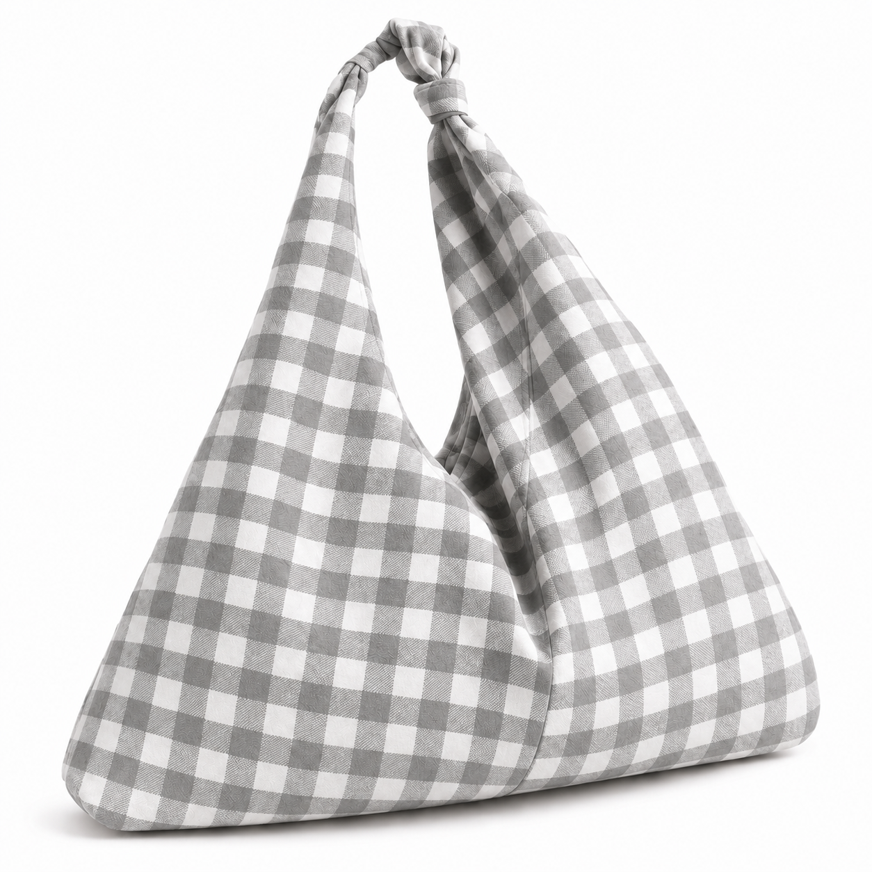 Borsa Modello Jacqueline  A Quadretti Grigio Scuro