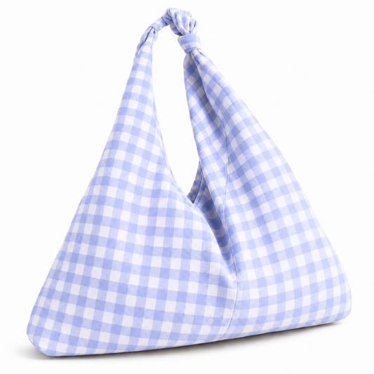 Borsa Modello Jacqueline  A Quadretti Indaco