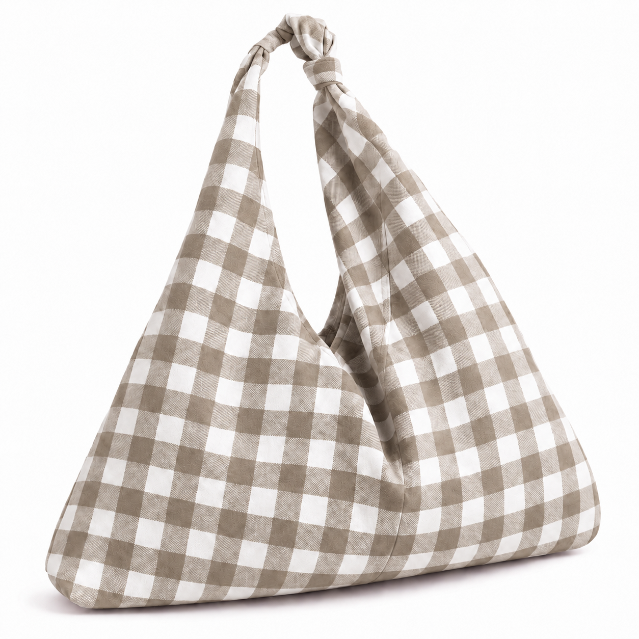 Borsa Modello Jacqueline  A Quadretti Fango