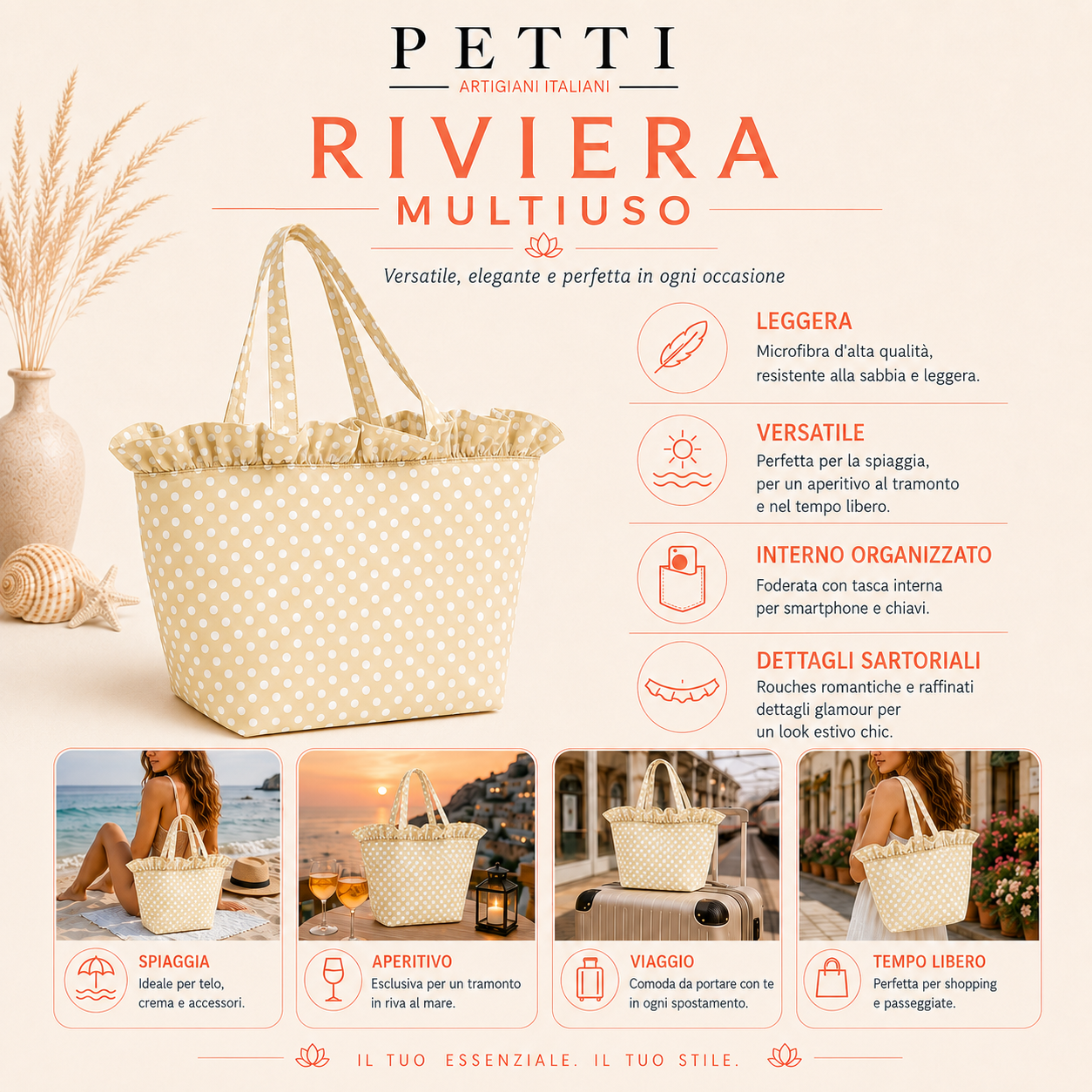 Borsa Modello Diora Pois 09