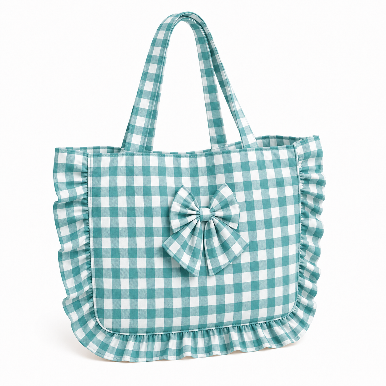 Borsa Modello Riviera A Quadretti Ottanio