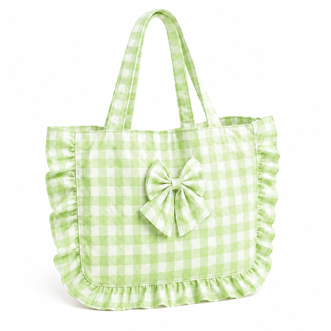 Borsa Modello Riviera A Quadretti Salvia